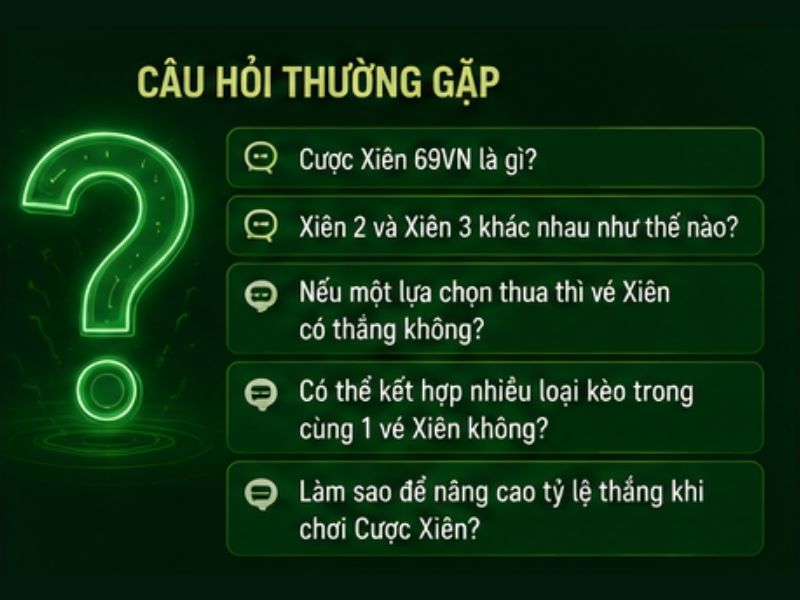 Câu Hỏi Thường Gặp Cược Xiên 69VN