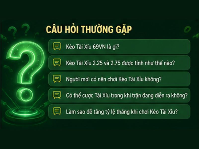 Câu Hỏi Thường Gặp Kèo Tài Xỉu 69VN