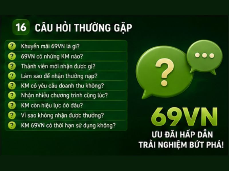 Câu Hỏi Thường Gặp về Khuyến Mãi 69VN