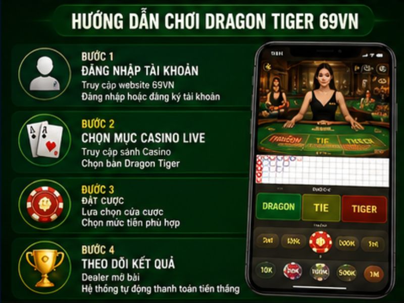 Hướng dẫn chơi Dragon Tiger 69VN