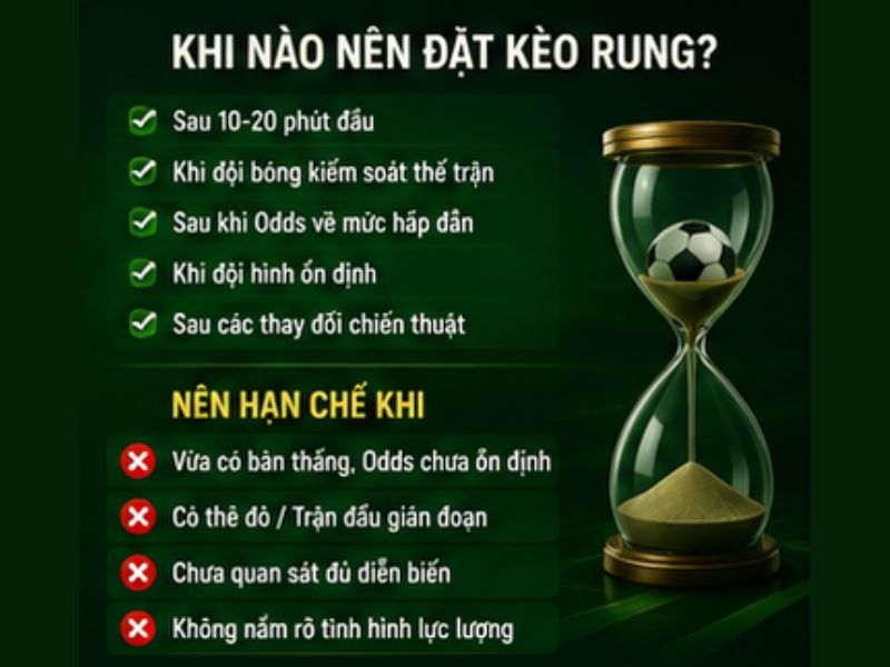 Khi nào nên đặt cược Kèo Rung