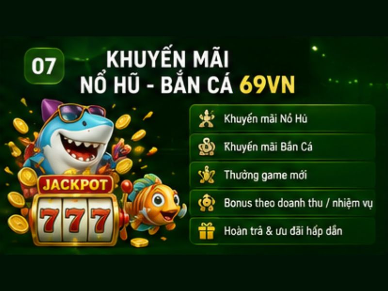Khuyến Mãi Nổ Hũ - Bắn Cá 69VN