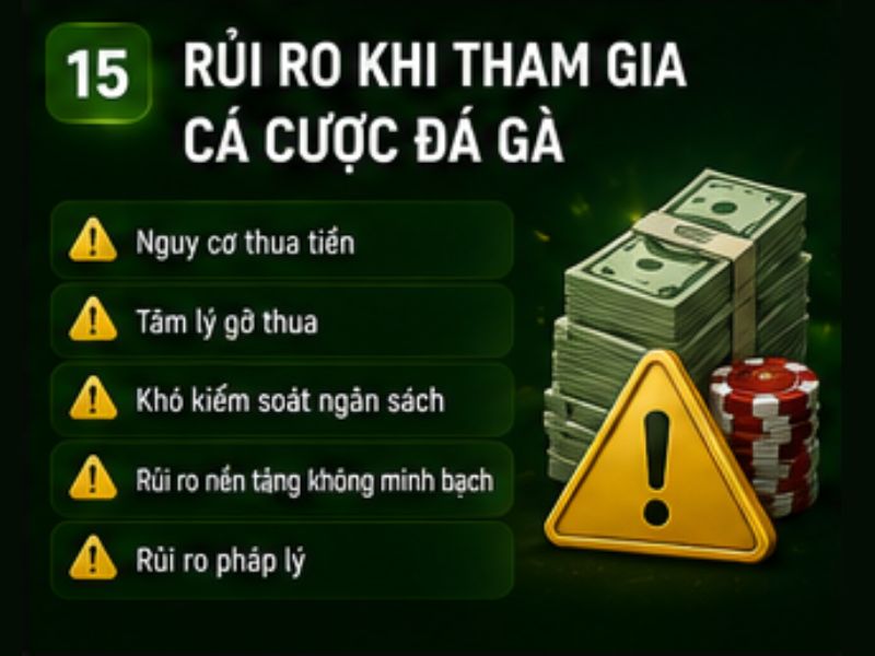 Rủi Ro Khi Tham Gia Cá Cược Đá Gà